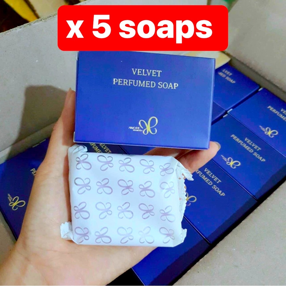 AMORE LUXURY VELVET PERFUME SOAP ( 5 pcs )